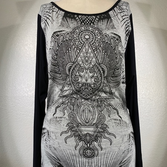 Mismash Tops - Mismash Dazzler Tee Shirt Size M Mixed Media NWT